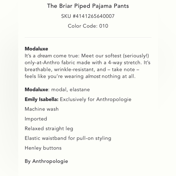 NWT new large Anthropologie briar pajama pants winter ice skate print white ski - Picture 4 of 17